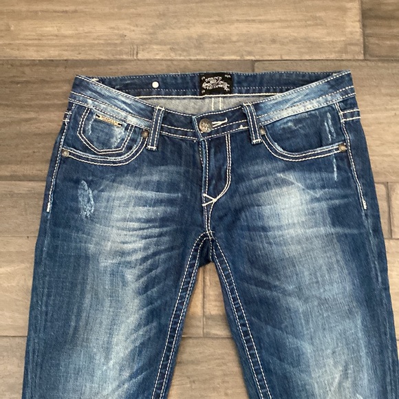 Rerock for Express Jeans Skinny Jeans Womens Size 2L - Picture 3 of 14